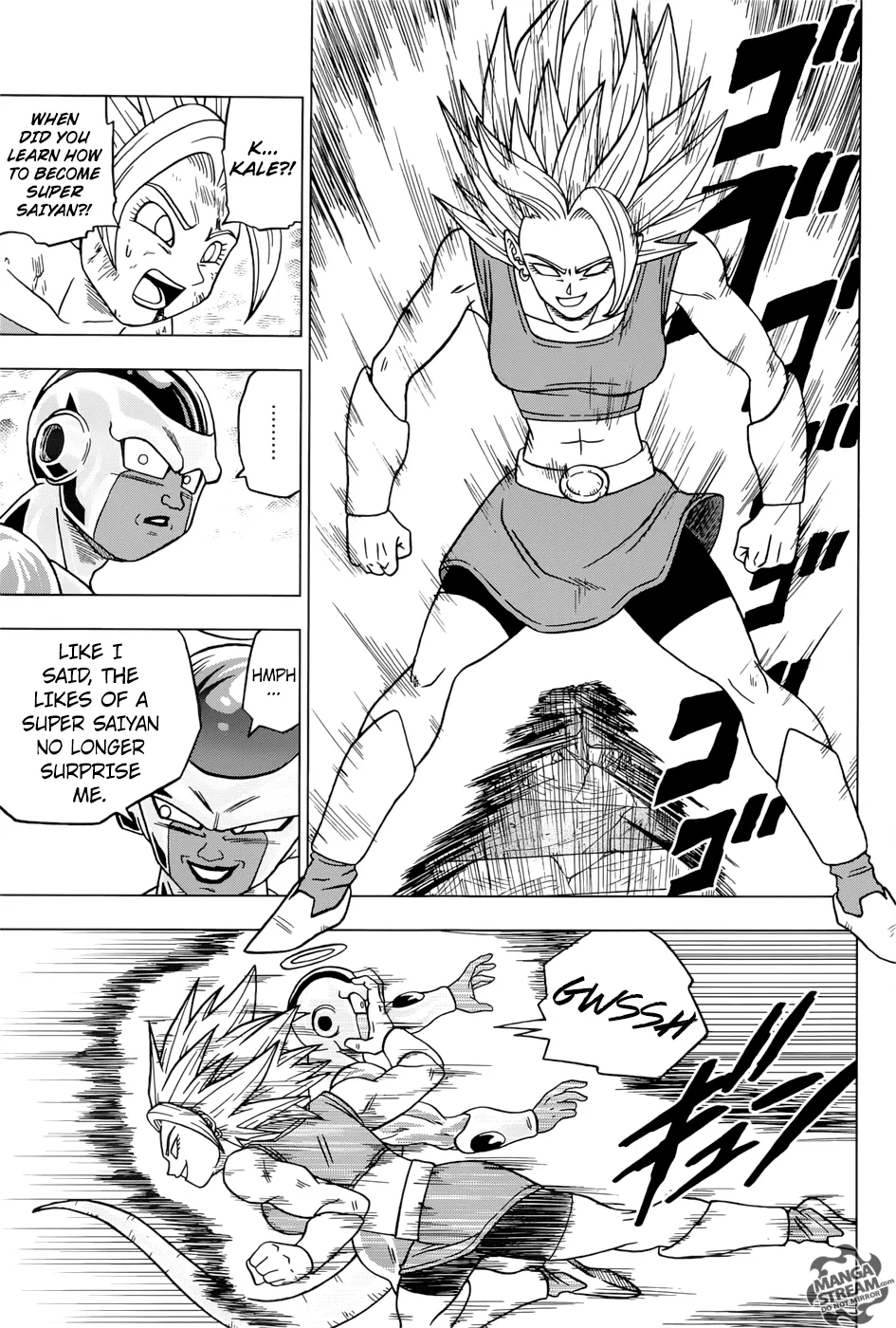 Dragon Ball Super Manga Chapter 37 page 35 - Awaken, Super Saiyan Kale
