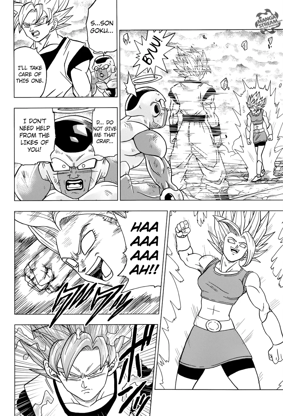 Dragon Ball Super Manga Chapter 37 page 40 - Awaken, Super Saiyan Kale