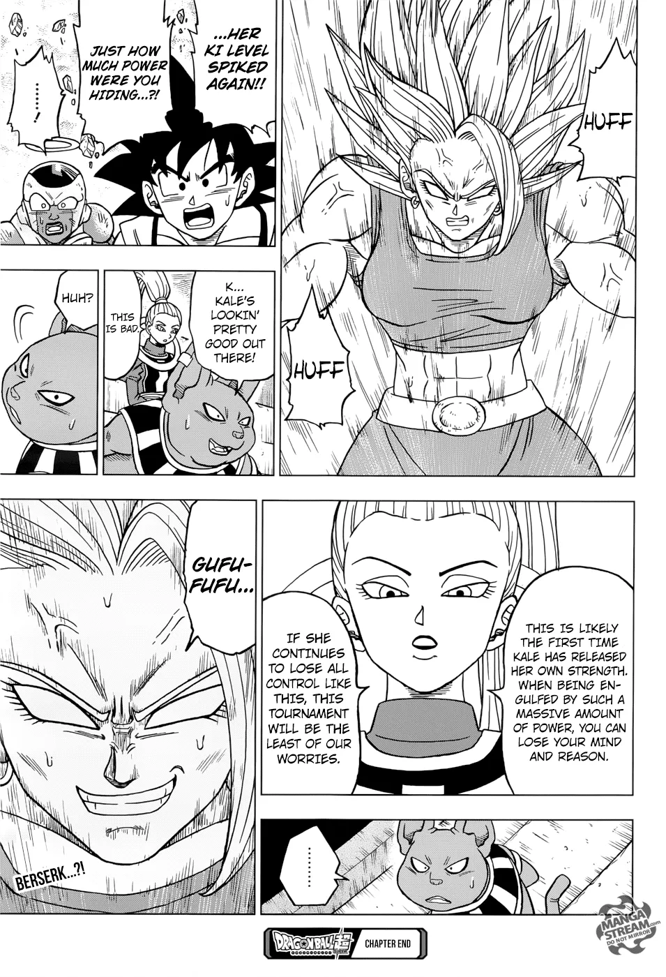 Dragon Ball Super Manga Chapter 37 page 45 - Awaken, Super Saiyan Kale