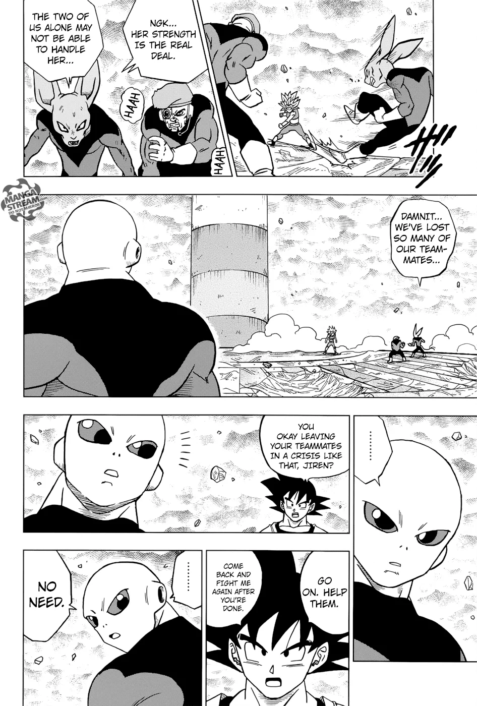 Dragon Ball Super Manga Chapter 38 page 42 - Universe 6's Last Resort