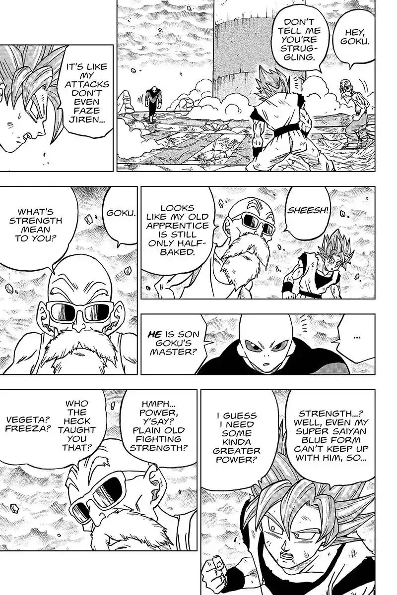 Dragon Ball Super Manga Chapter 39 page 27 - Sign of Son Goku's Awakening