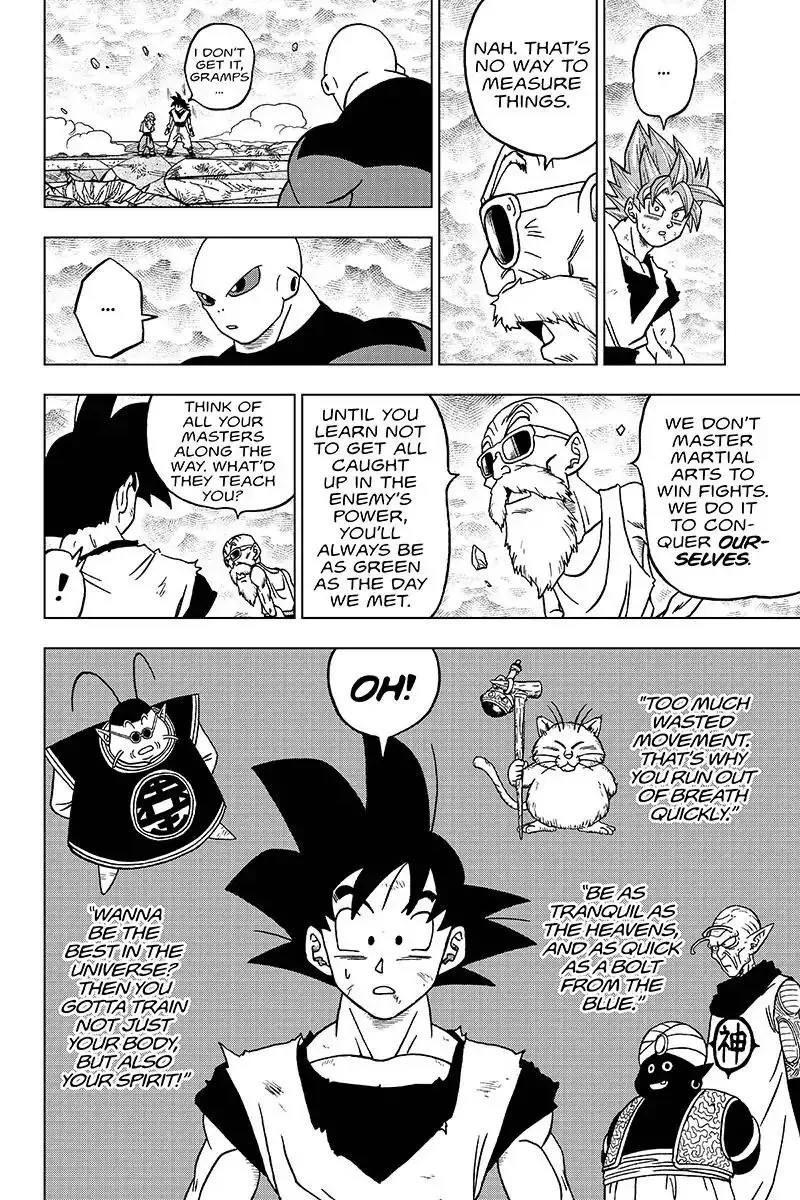 Dragon Ball Super Manga Chapter 39 page 28 - Sign of Son Goku's Awakening
