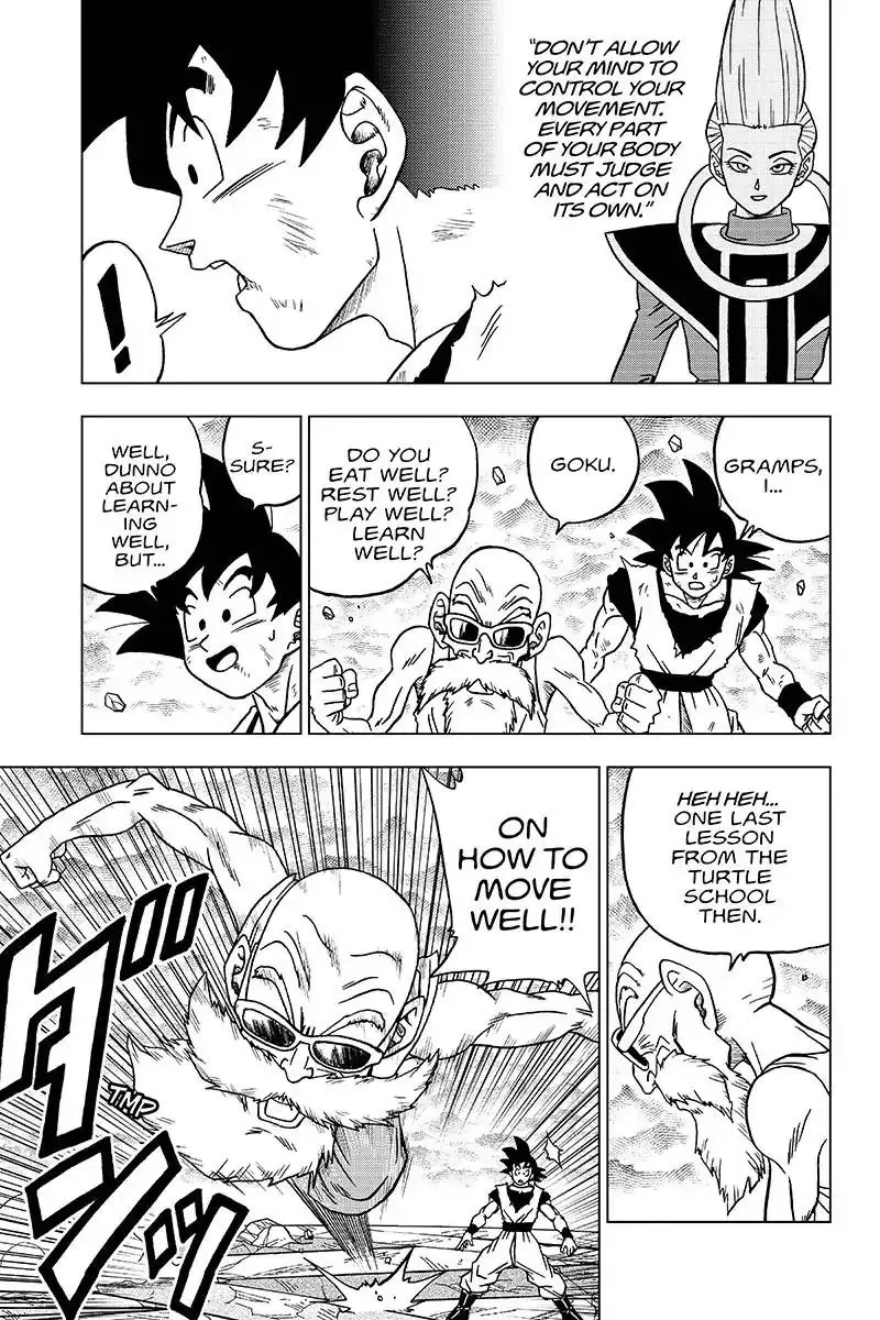 Dragon Ball Super Manga Chapter 39 page 29 - Sign of Son Goku's Awakening