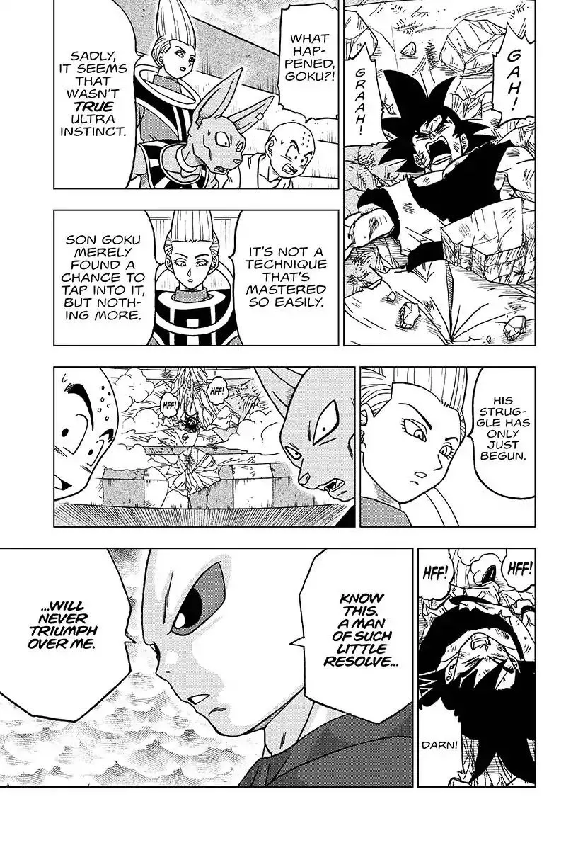 Dragon Ball Super Manga Chapter 39 page 45 - Sign of Son Goku's Awakening