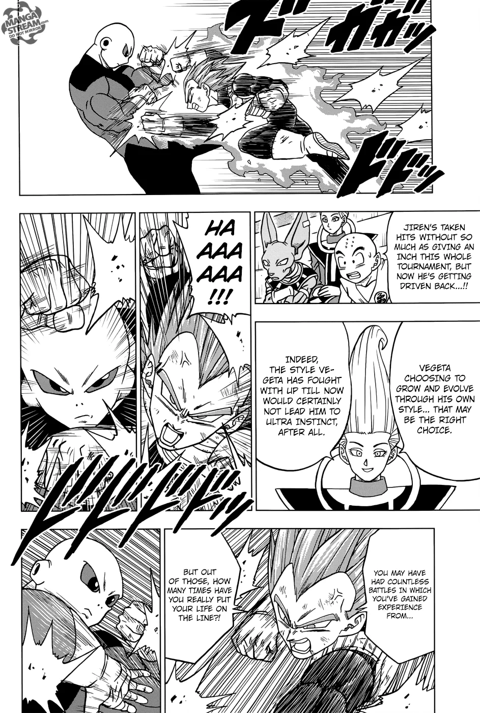 Dragon Ball Super Manga Chapter 40 page 10 - Jiren vs. Universe 7