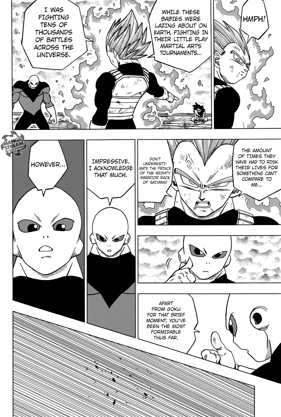 Dragon Ball Super Manga Chapter 40 page 12 - Jiren vs. Universe 7