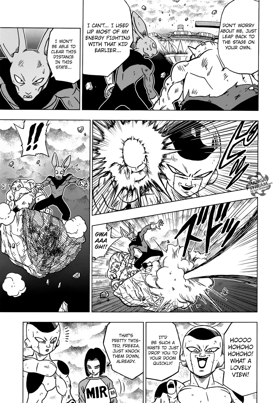Dragon Ball Super Manga Chapter 40 page 21 - Jiren vs. Universe 7