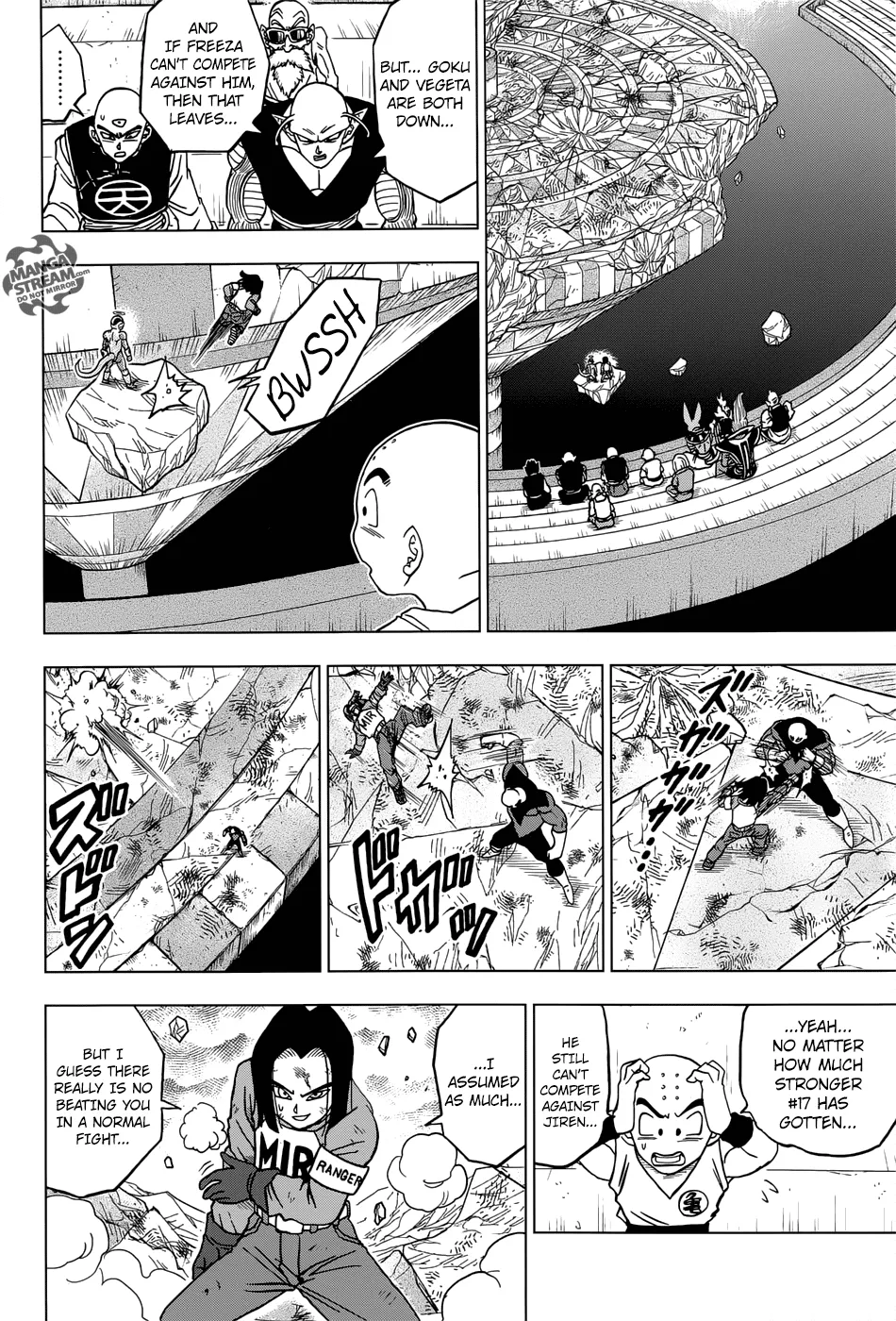 Dragon Ball Super Manga Chapter 40 page 36 - Jiren vs. Universe 7