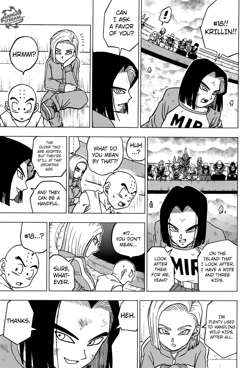 Dragon Ball Super Manga Chapter 40 page 37 - Jiren vs. Universe 7