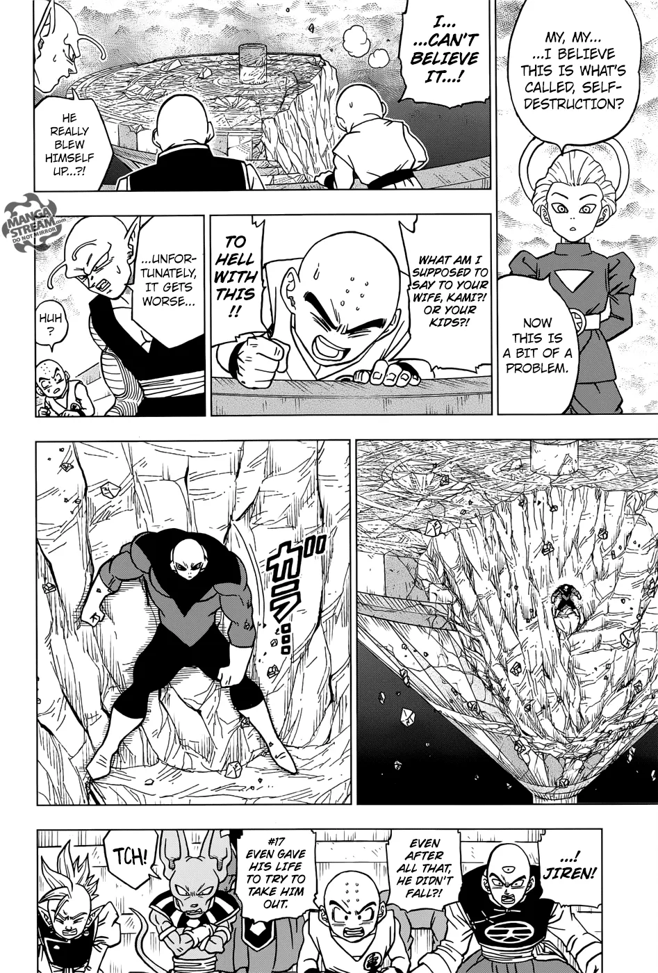 Dragon Ball Super Manga Chapter 40 page 42 - Jiren vs. Universe 7
