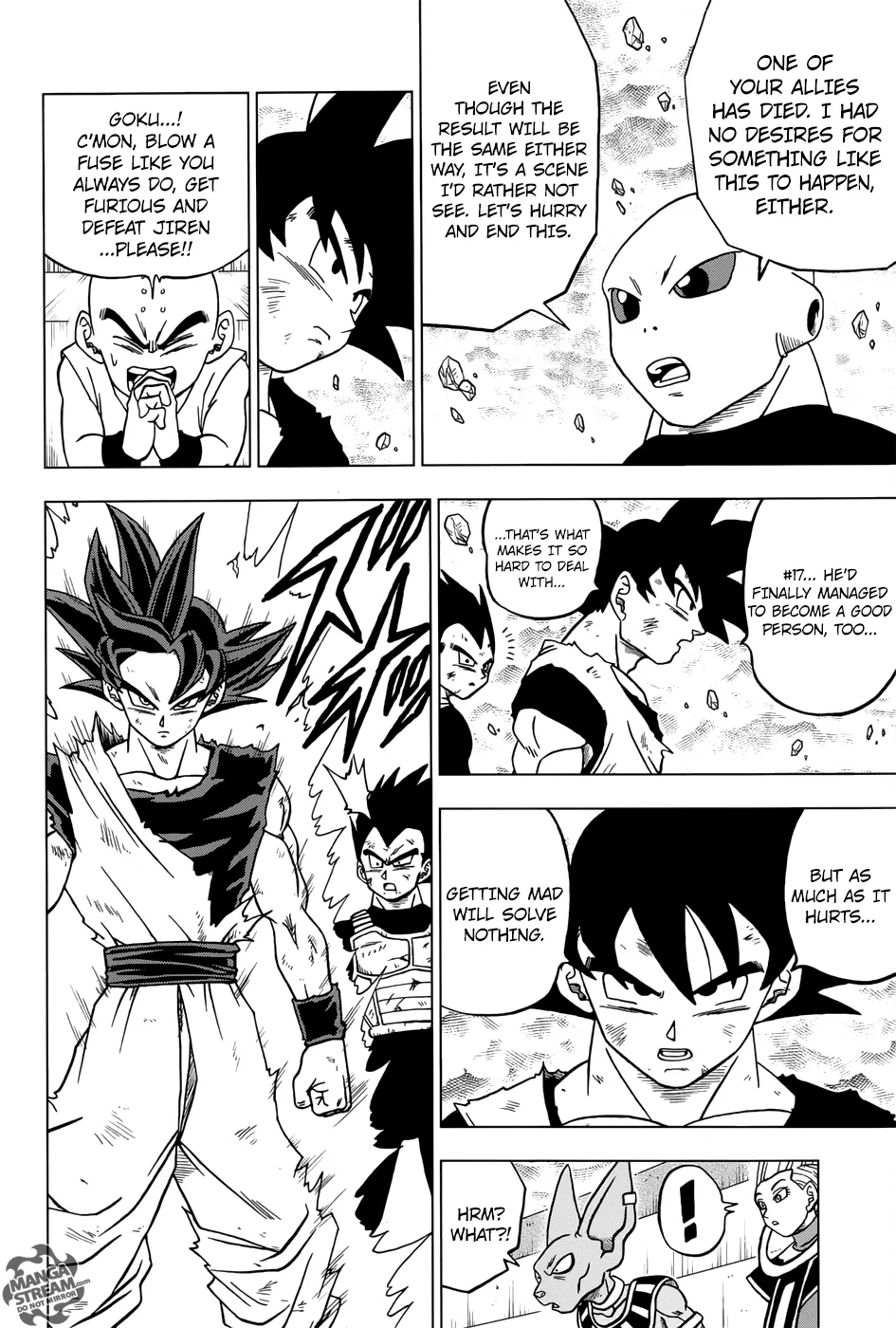 Dragon Ball Super Manga Chapter 40 page 44 - Jiren vs. Universe 7