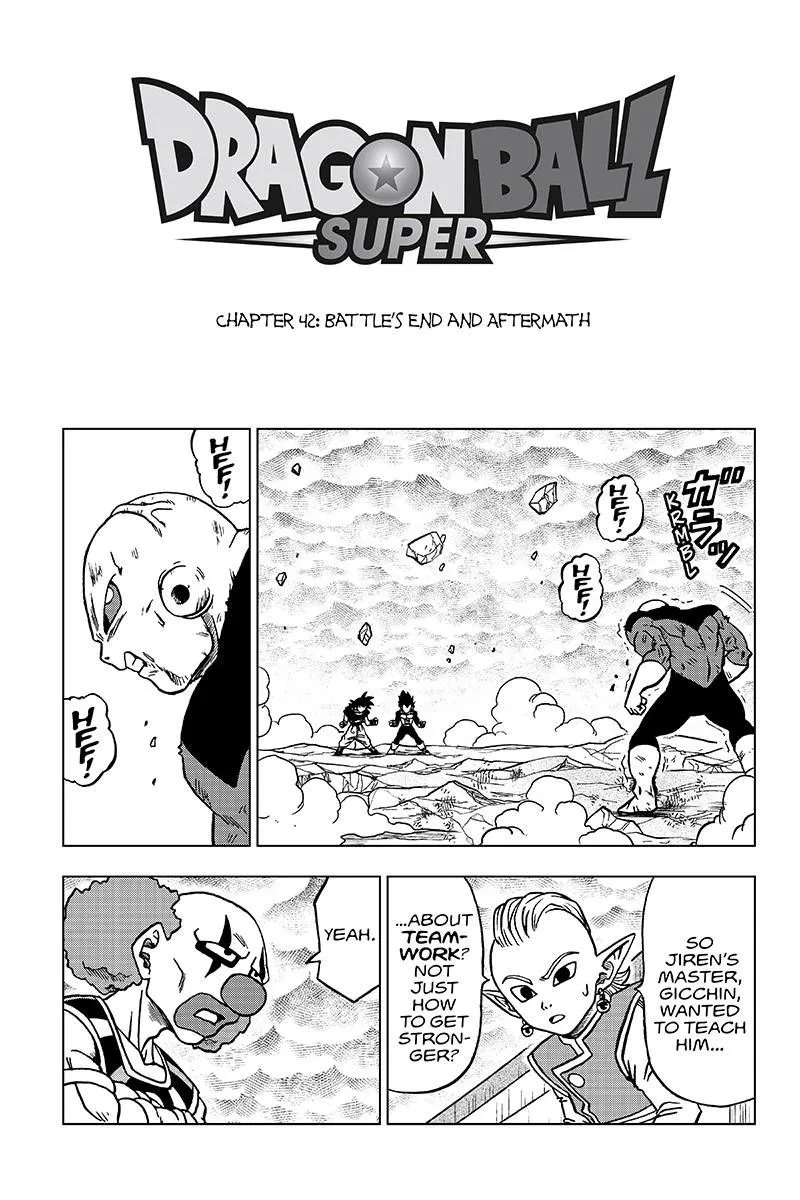 Dragon Ball Super Manga Chapter 42 page 1 - Battle's End and Aftermath