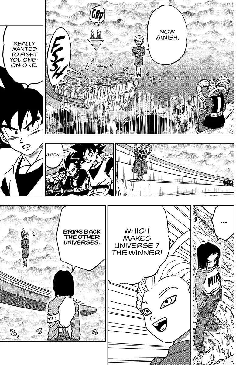 Dragon Ball Super Manga Chapter 42 page 27 - Battle's End and Aftermath