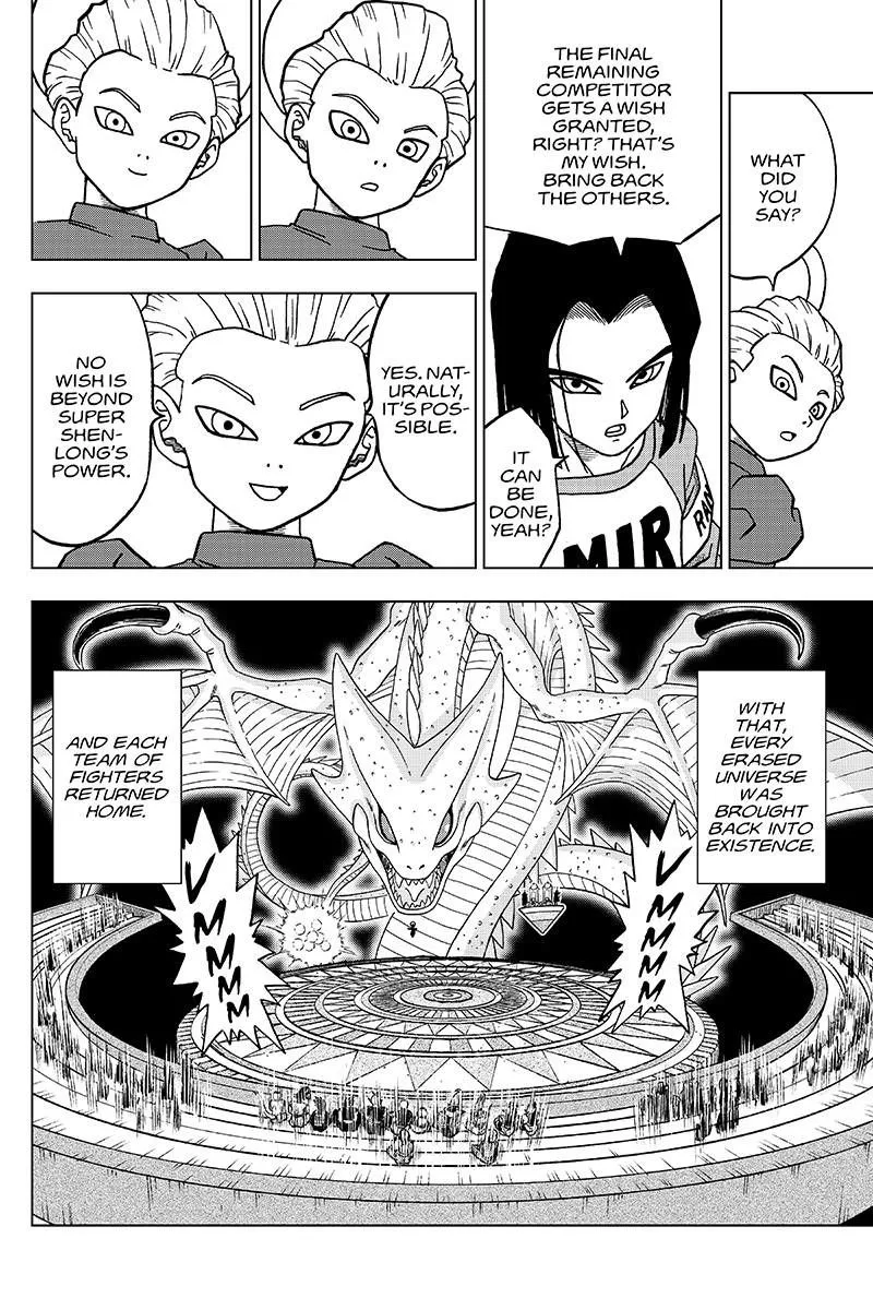 Dragon Ball Super Manga Chapter 42 page 28 - Battle's End and Aftermath