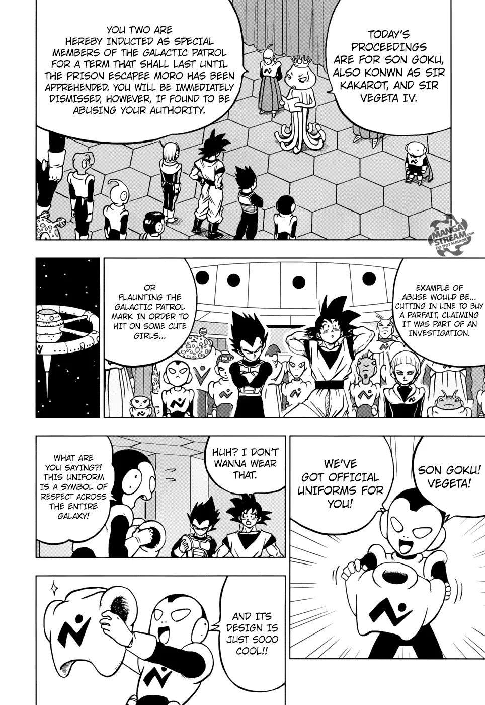 Dragon Ball Super Manga Chapter 43 page 20 - Joining the Galactic Patrol!