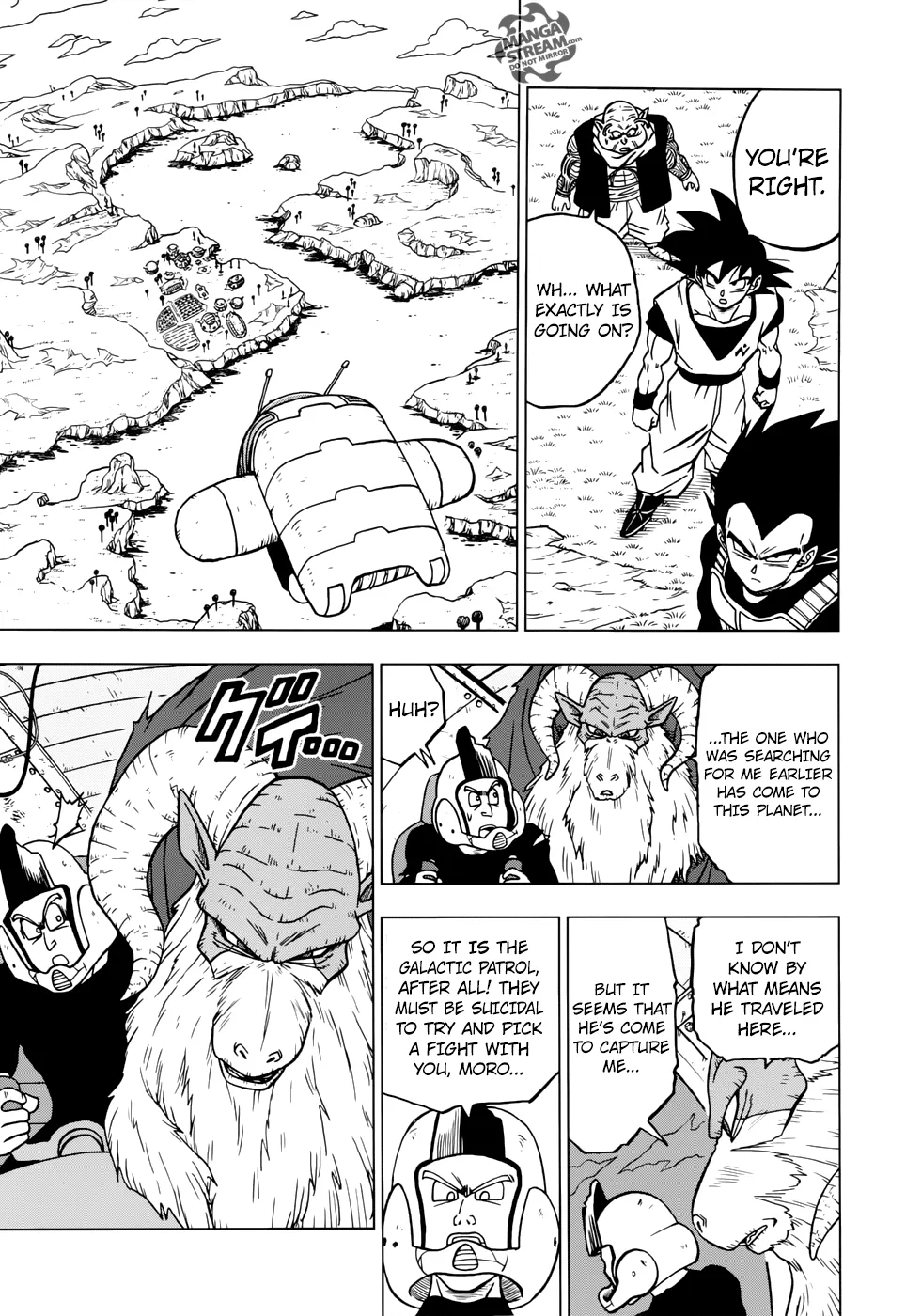 Dragon Ball Super Manga Chapter 44 page 19 - Escaped Prisoner Moro
