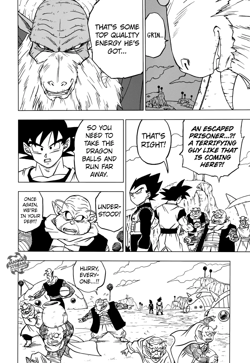 Dragon Ball Super Manga Chapter 44 page 20 - Escaped Prisoner Moro