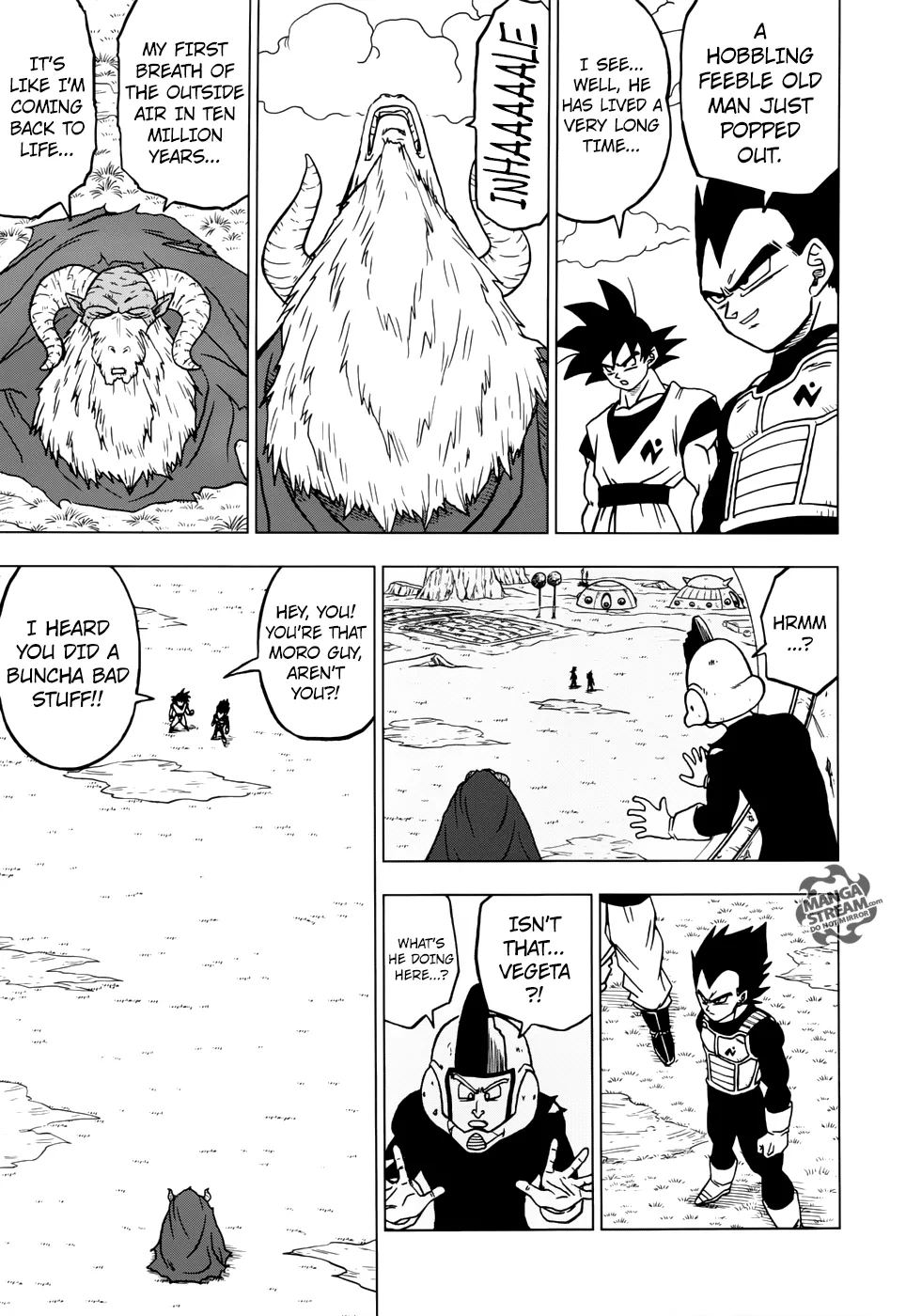 Dragon Ball Super Manga Chapter 44 page 23 - Escaped Prisoner Moro