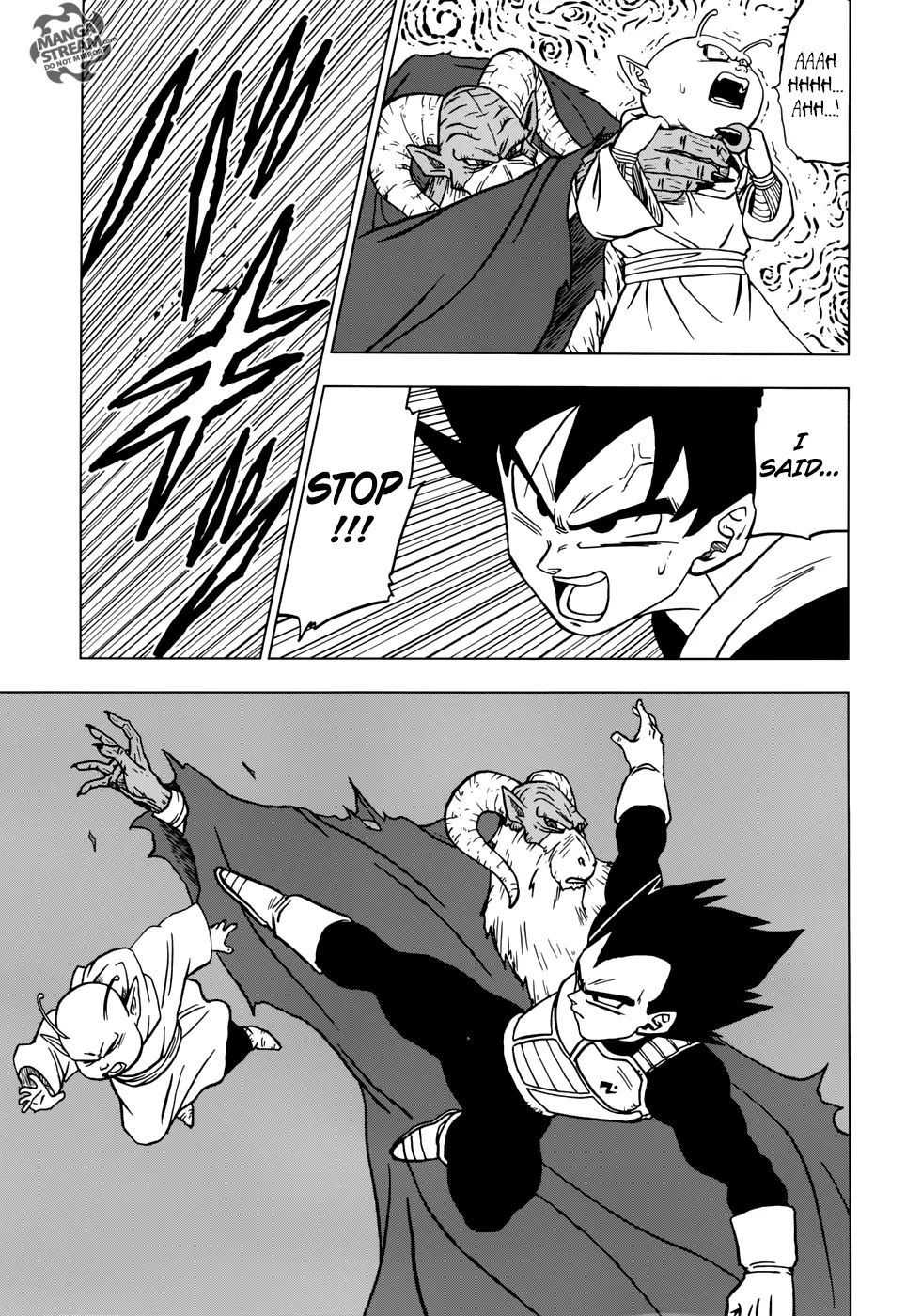 Dragon Ball Super Manga Chapter 44 page 27 - Escaped Prisoner Moro