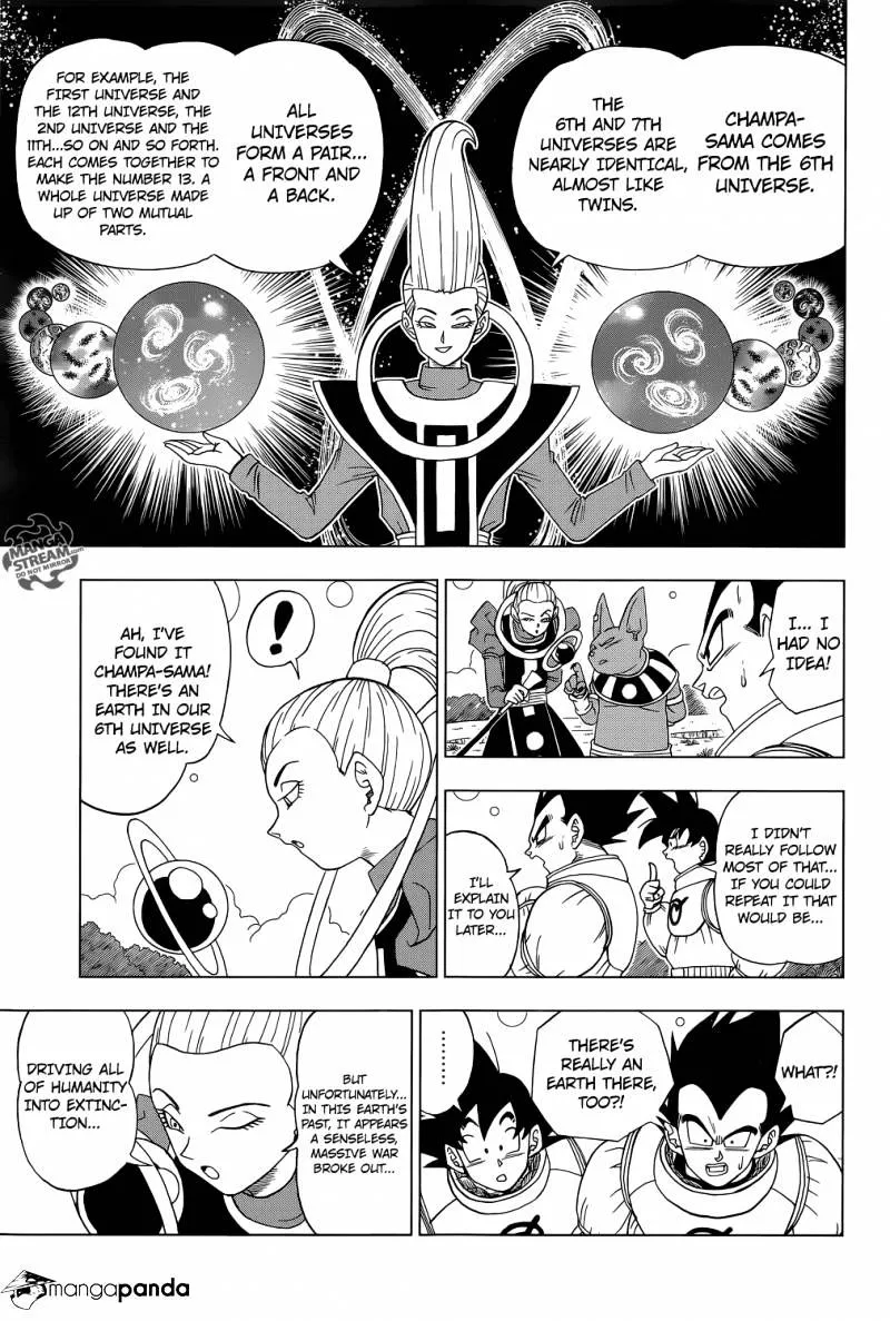 Dragon Ball Super Manga Chapter 5 page 18 - Beerus and Champa