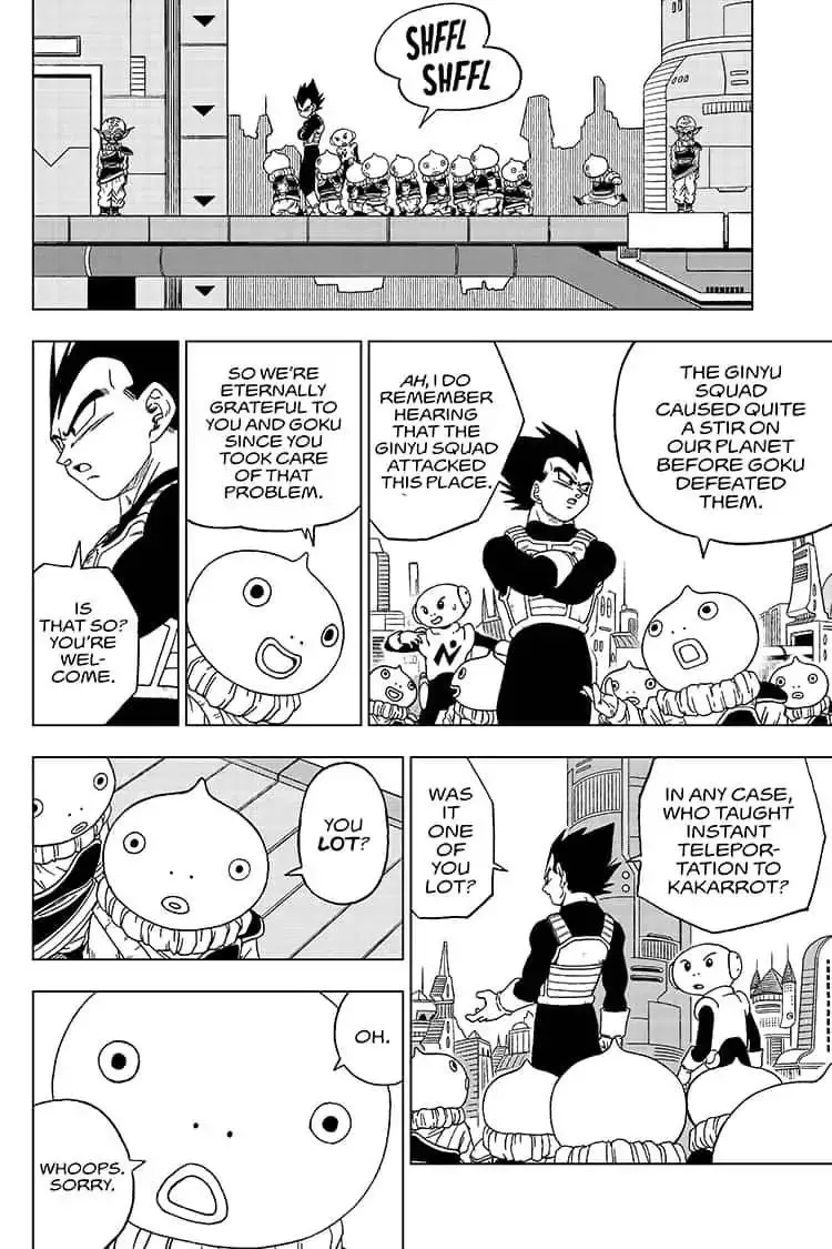 Dragon Ball Super Manga Chapter 52 page 4 - Goku and Vegeta's Training