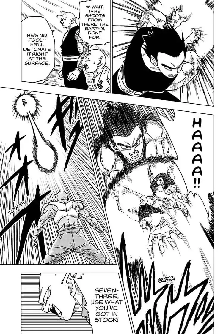 Dragon Ball Super Manga Chapter 54 page 21 - Son Gohan vs. Seven-Three