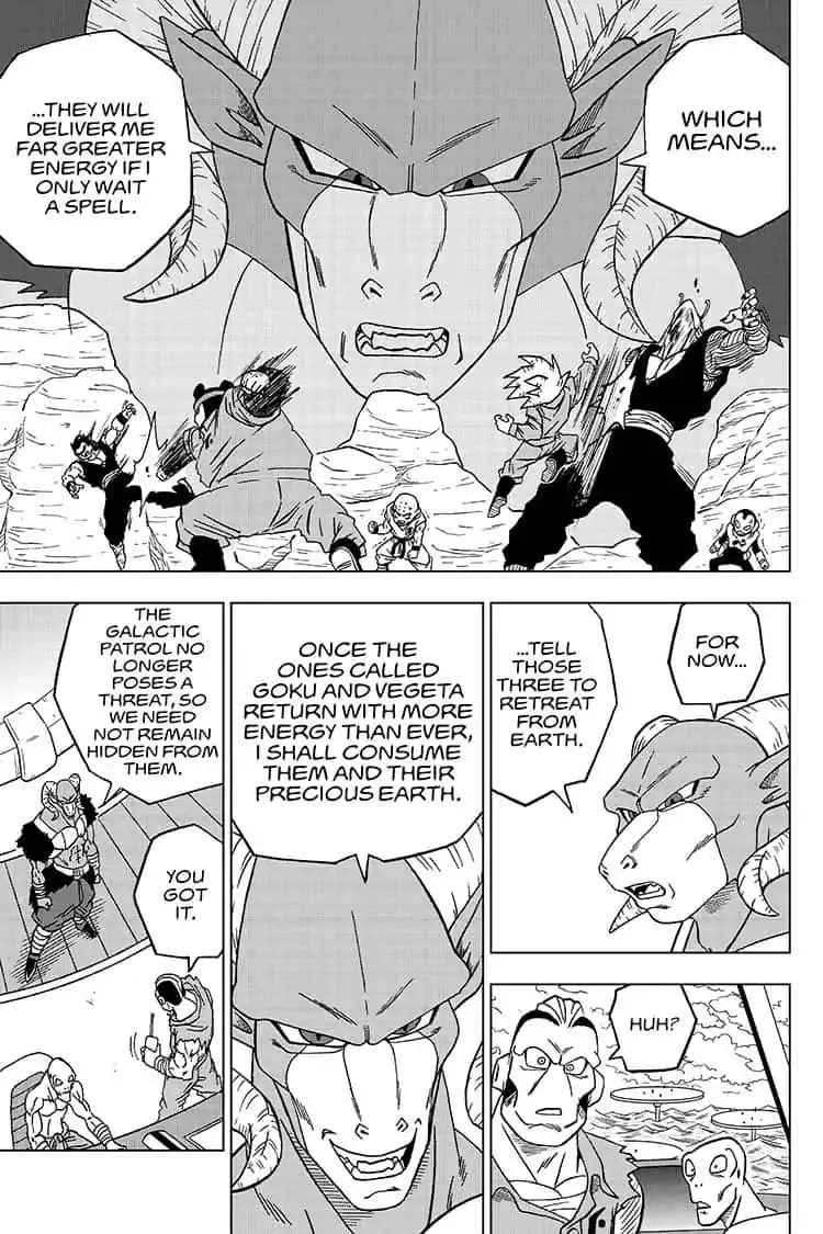 Dragon Ball Super Manga Chapter 54 page 35 - Son Gohan vs. Seven-Three