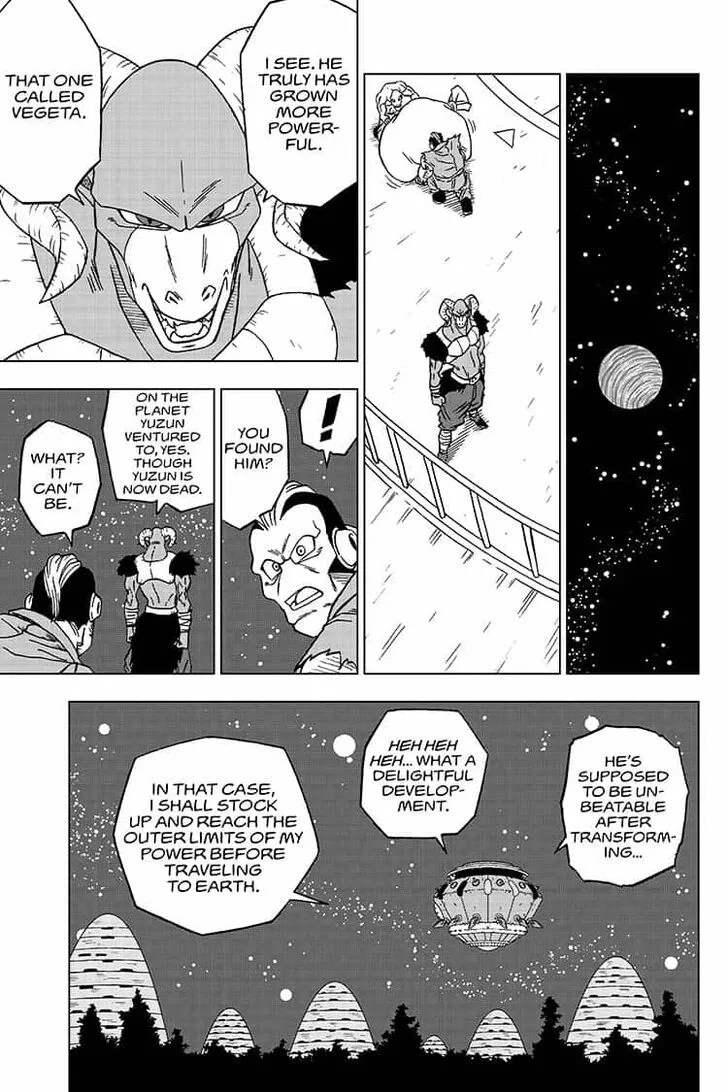 Dragon Ball Super Manga Chapter 55 page 35 - Merus's True Identity