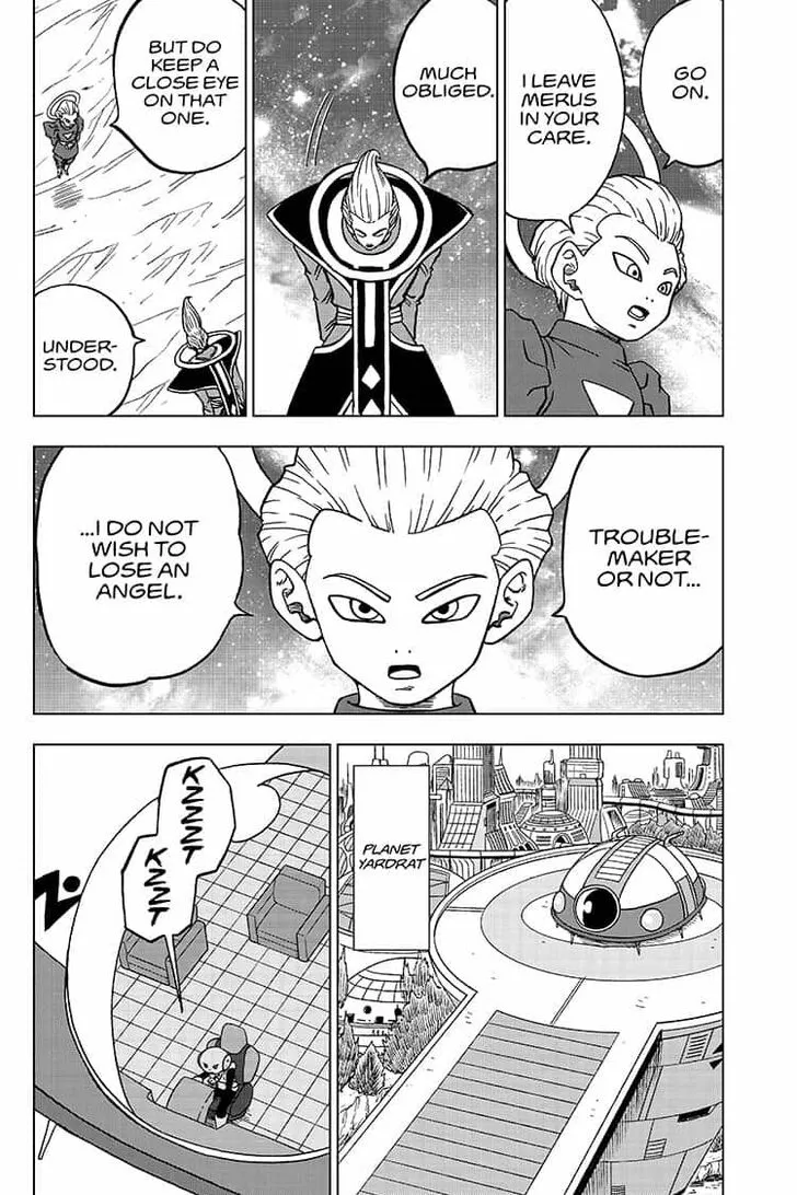Dragon Ball Super Manga Chapter 55 page 4 - Merus's True Identity