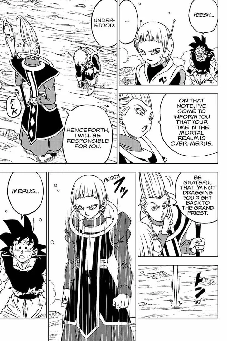 Dragon Ball Super Manga Chapter 55 page 43 - Merus's True Identity