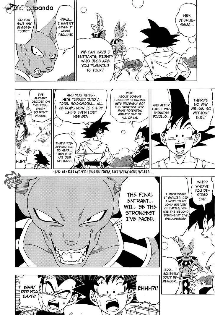 Dragon Ball Super Manga Chapter 6 page 12 - Tournament Preparation