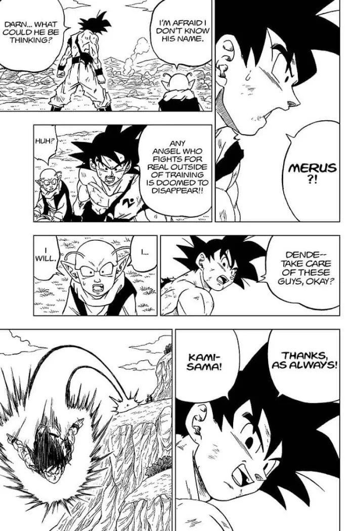 Dragon Ball Super Manga Chapter 63 page 15 - Merus's Resolve