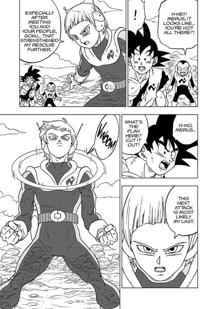 Dragon Ball Super Manga Chapter 63 page 35 - Merus's Resolve