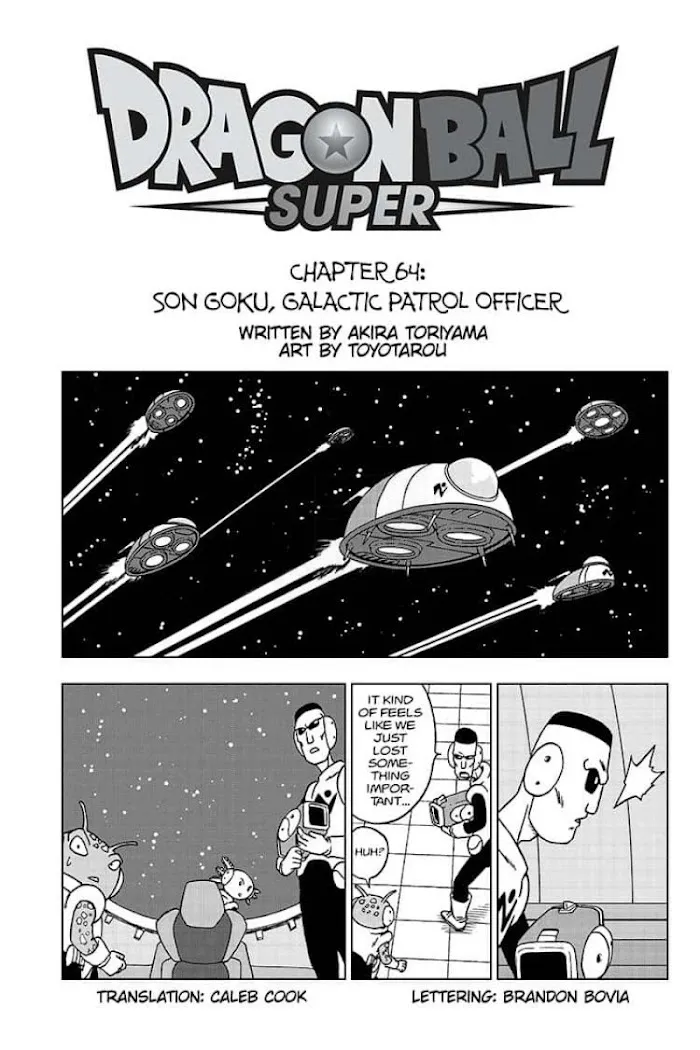 Dragon Ball Super Manga Chapter 64 page 1 - Son Goku, Galactic Patrol Officer