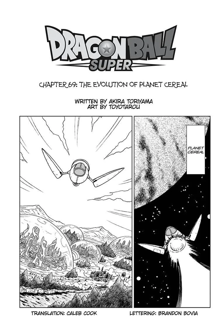 Dragon Ball Super Manga Chapter 69 page 1 - The Evolution of Planet Cereal