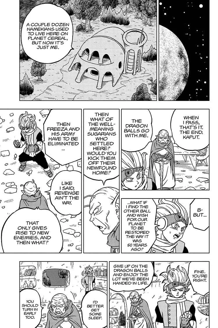 Dragon Ball Super Manga Chapter 69 page 37 - The Evolution of Planet Cereal