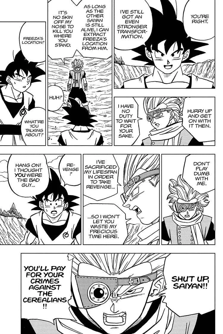 Dragon Ball Super Manga Chapter 72 page 37 - Saiyans and Cerealian
