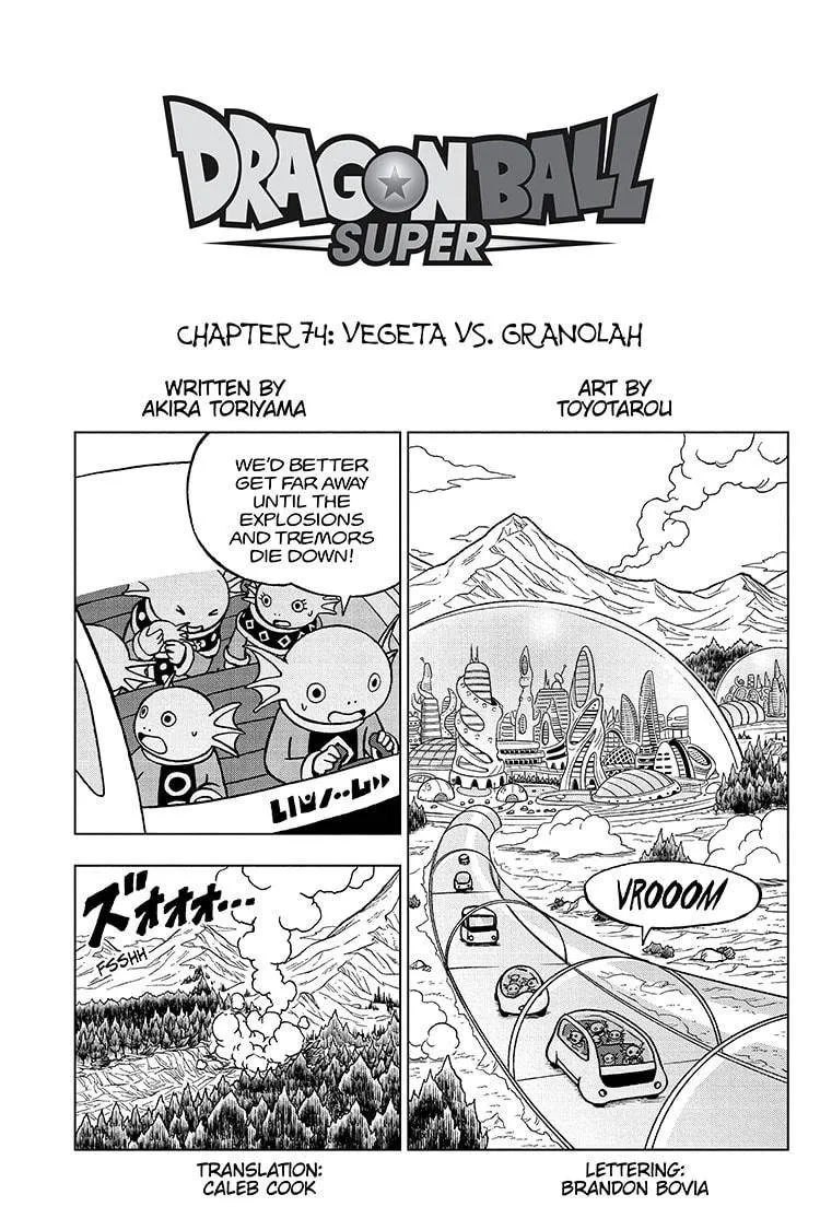 Dragon Ball Super Manga Chapter 74 page 1 - Vegeta Vs. Granolah