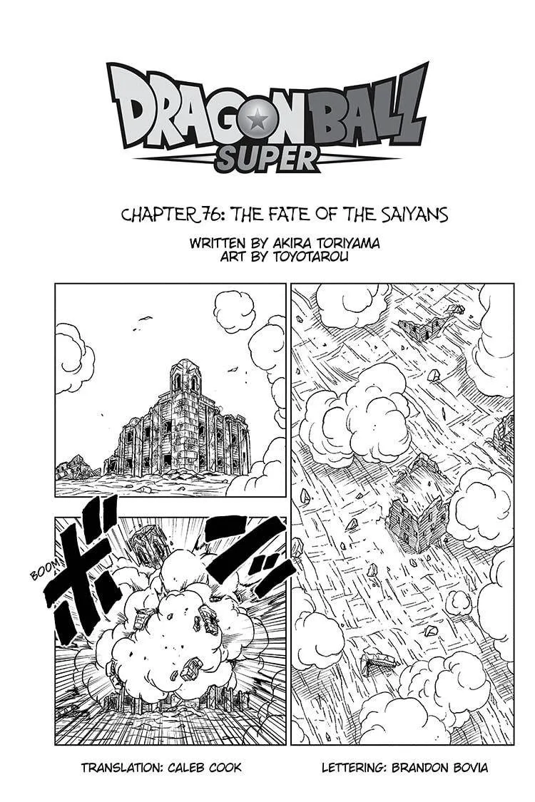 Dragon Ball Super Manga Chapter 76 page 1 - The Fate of the Saiyans