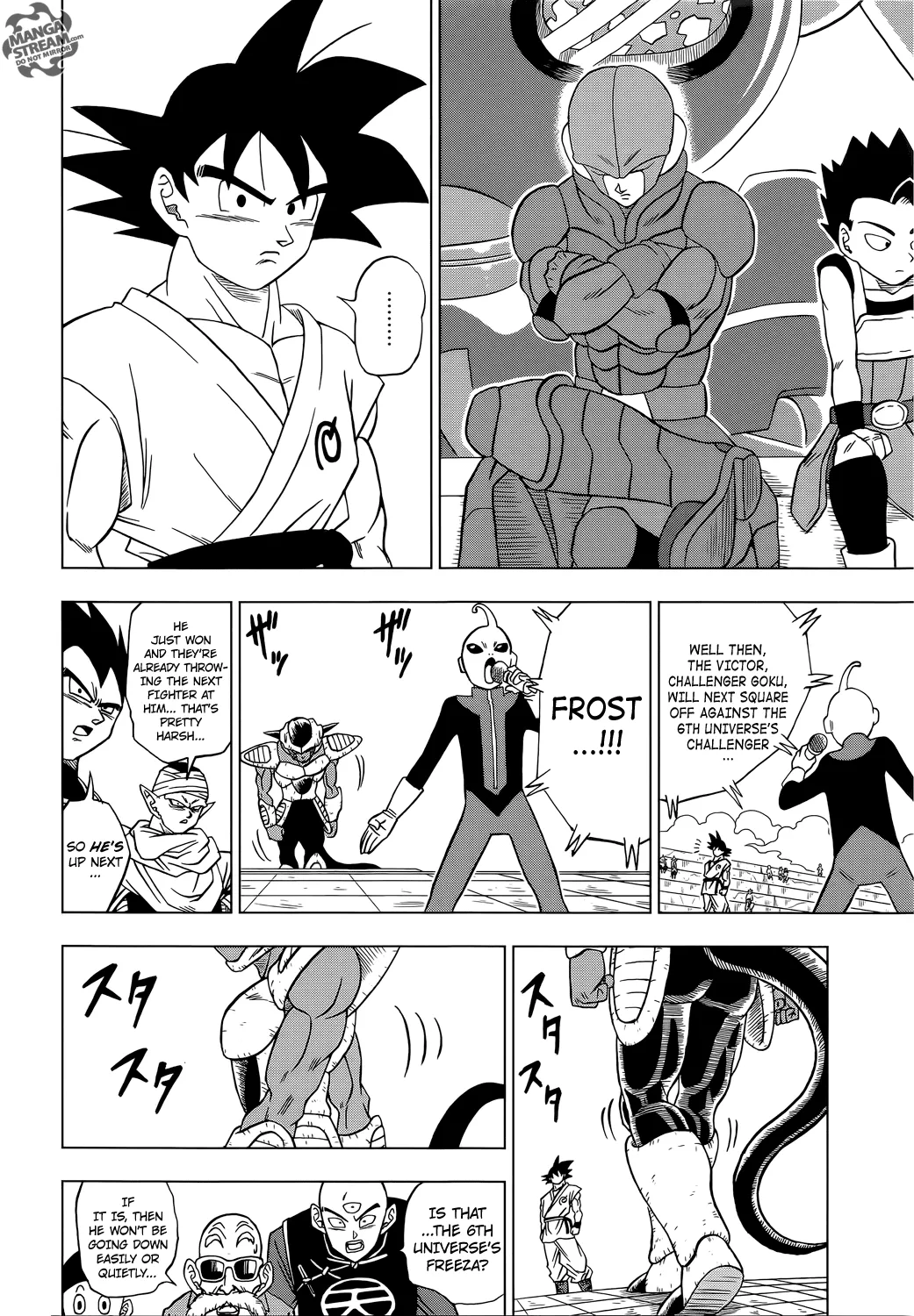 Dragon Ball Super Manga Chapter 9 page 12 - Goku vs. Botamo