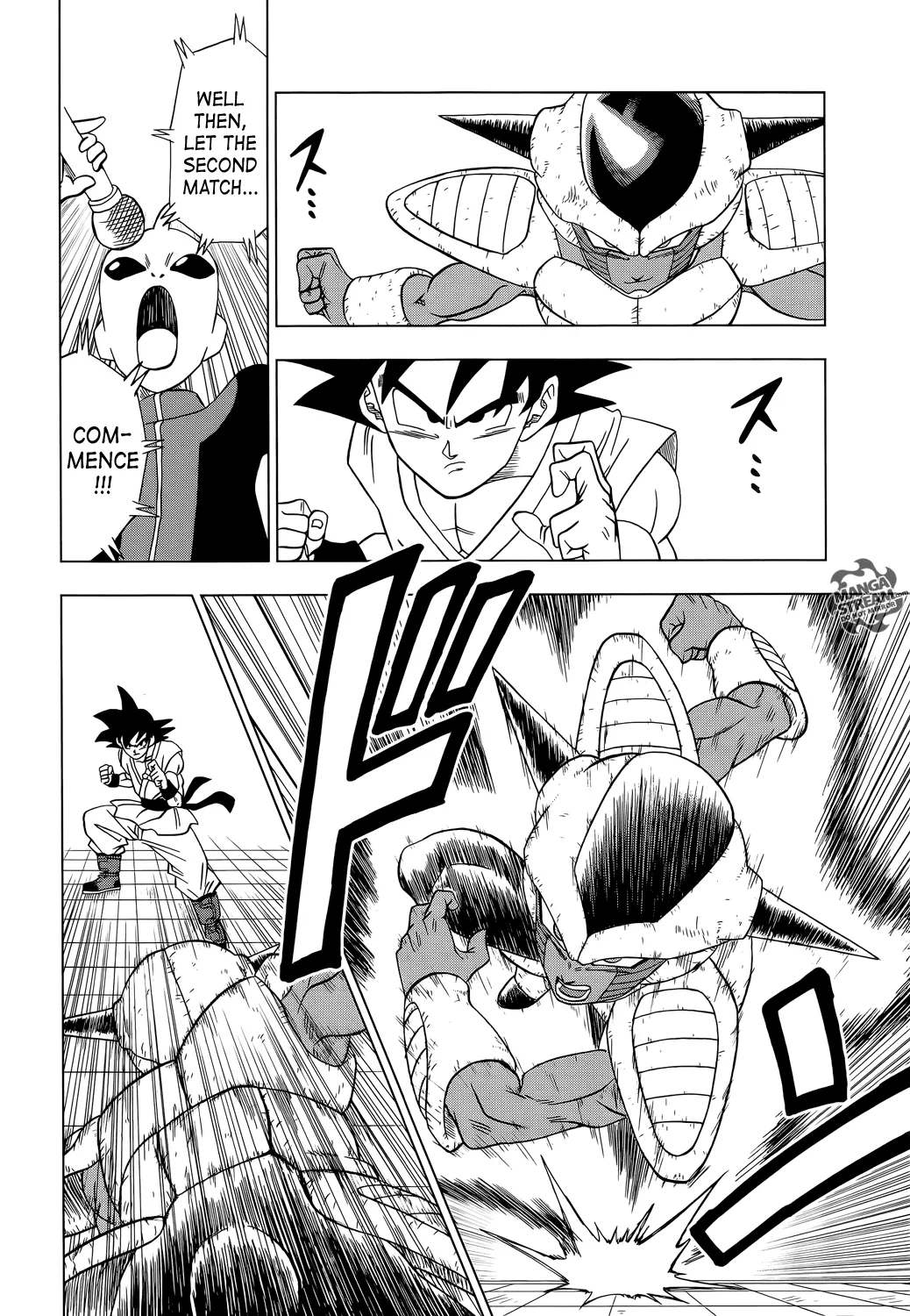 Dragon Ball Super Manga Chapter 9 page 14 - Goku vs. Botamo