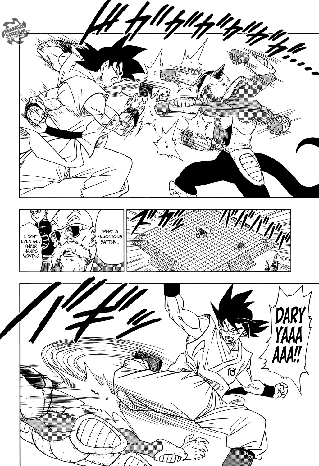 Dragon Ball Super Manga Chapter 9 page 16 - Goku vs. Botamo