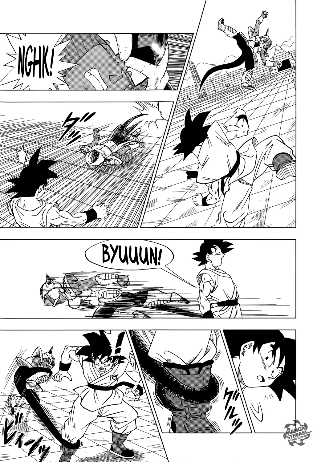 Dragon Ball Super Manga Chapter 9 page 17 - Goku vs. Botamo