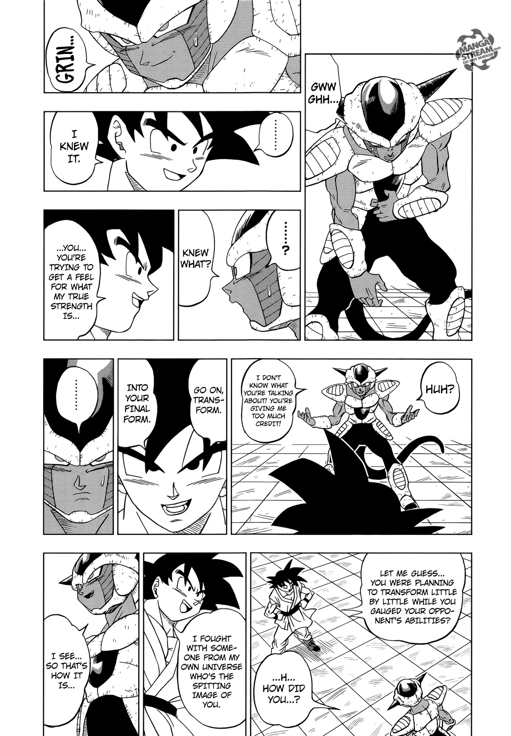 Dragon Ball Super Manga Chapter 9 page 23 - Goku vs. Botamo