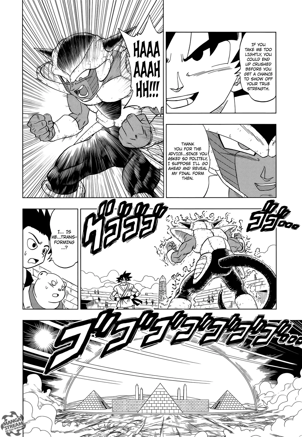 Dragon Ball Super Manga Chapter 9 page 24 - Goku vs. Botamo