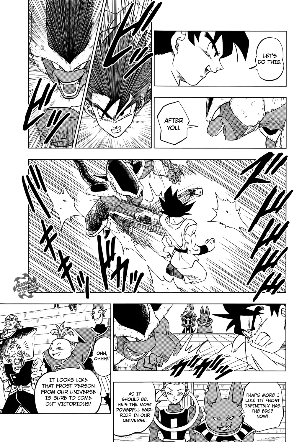 Dragon Ball Super Manga Chapter 9 page 27 - Goku vs. Botamo