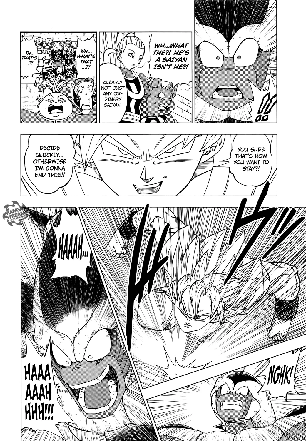 Dragon Ball Super Manga Chapter 9 page 30 - Goku vs. Botamo
