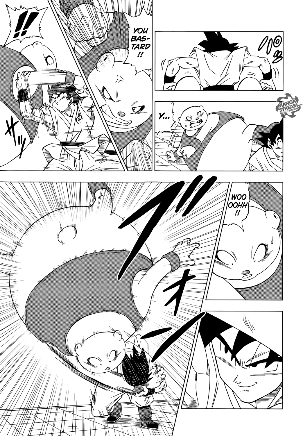 Dragon Ball Super Manga Chapter 9 page 9 - Goku vs. Botamo