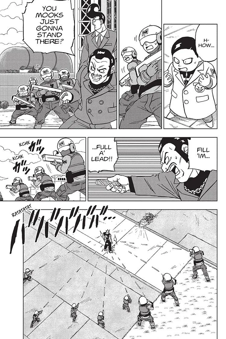 Dragon Ball Super Manga Chapter 96 page 11 - Saiyamen, On the Scene!