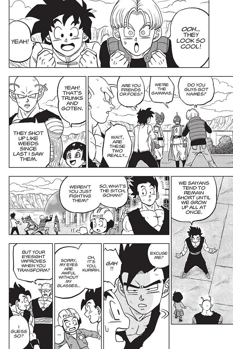 Dragon Ball Super Manga Chapter 96 page 28 - Saiyamen, On the Scene!